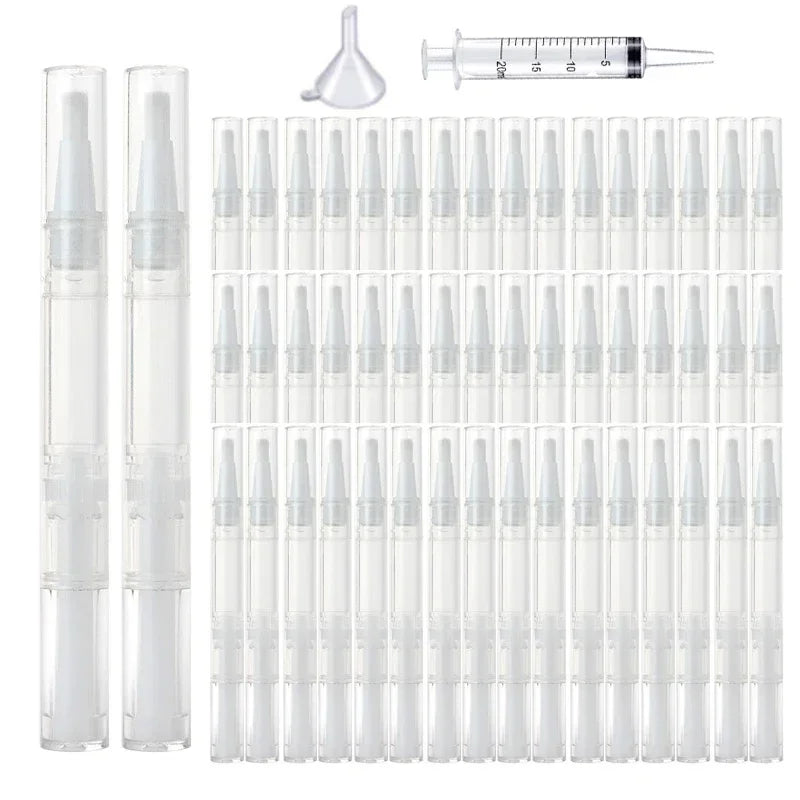 Stylos torsadés transparents