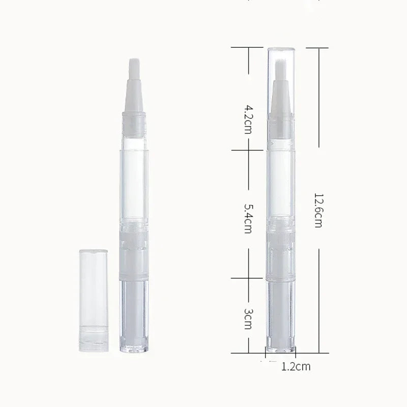 Stylos torsadés transparents
